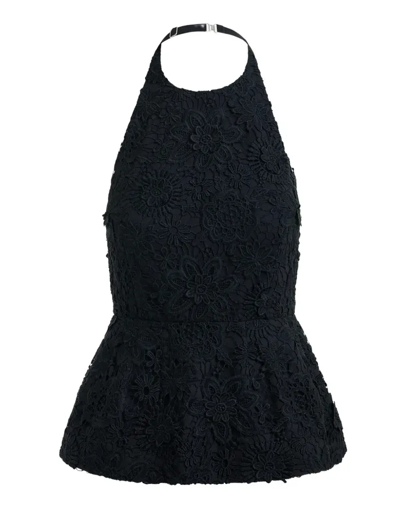 Essentiel Jarot floral-lace blouse - Schwarz Schwarz