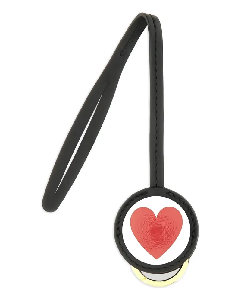 Moschino Schlüsselanhänger mit Herzmotiv - Schwarz Schwarz