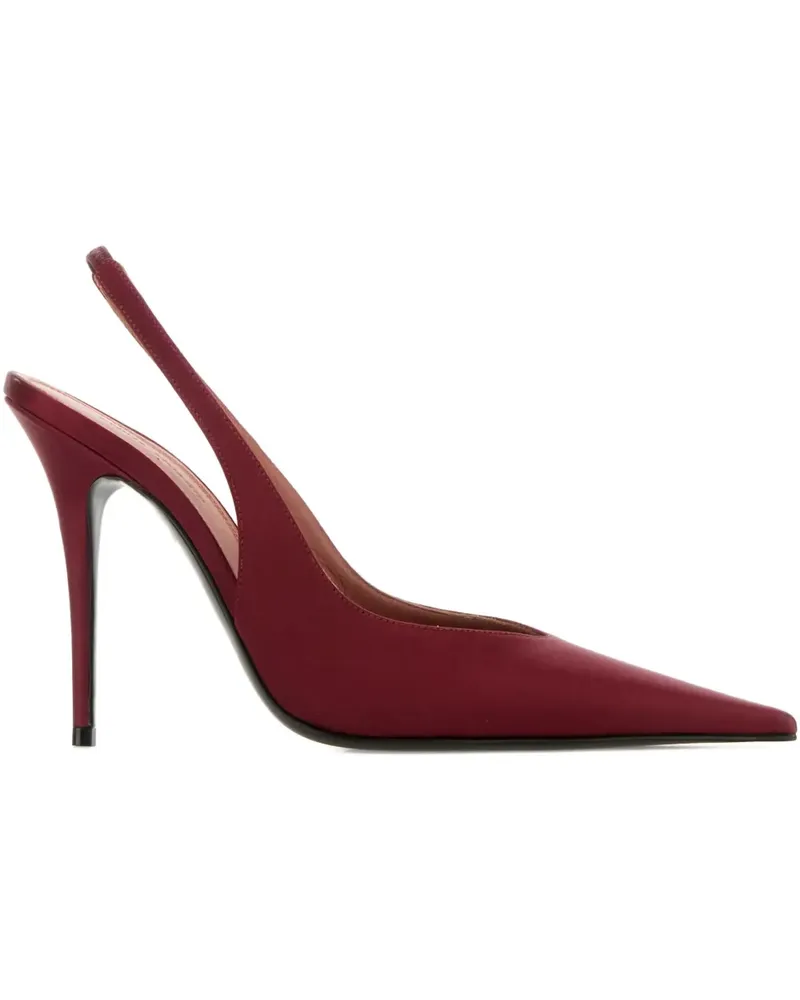 Amina Muaddi Anok Pumps mit spitzer Kappe 105mm - Rot Rot