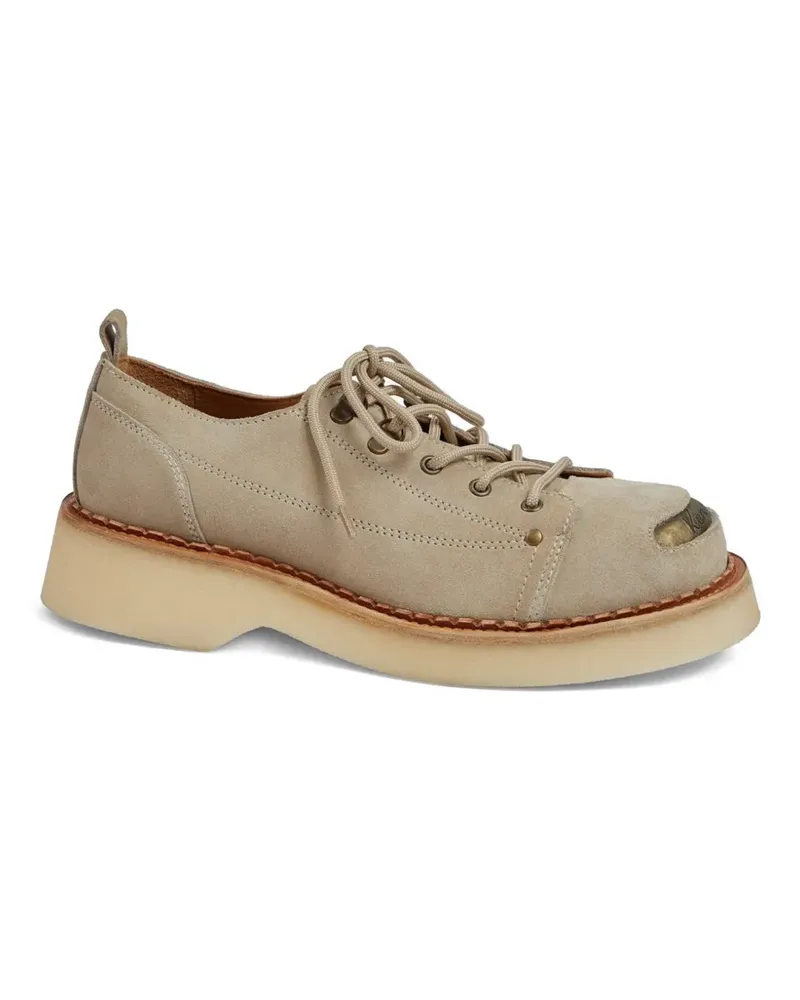 Kenzo smile Derby-Schuhe aus Wildleder - Nude Nude