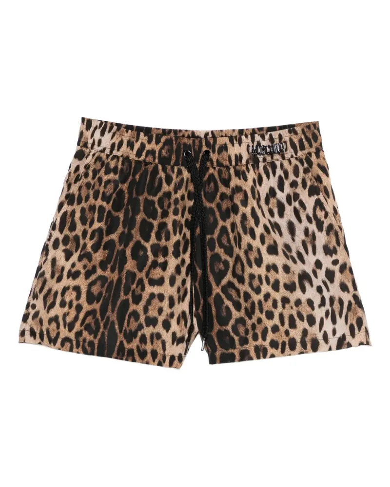 Moschino leopard-print swim shorts - Nude Nude