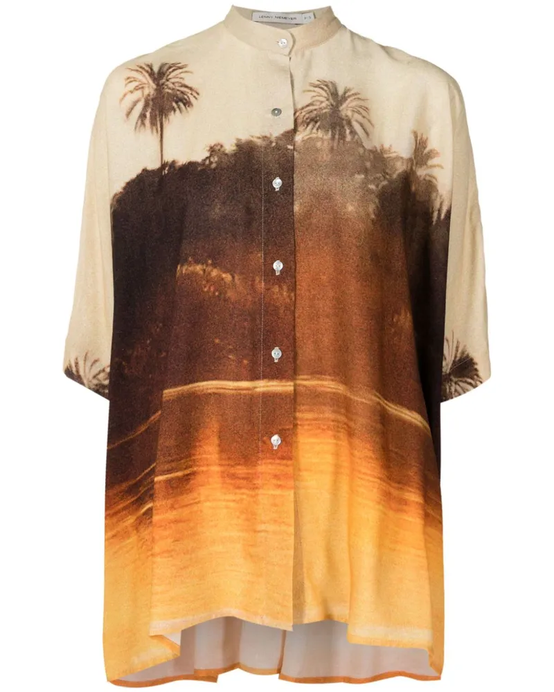 Lenny Niemeyer Hemd mit grafischem Print - Braun Braun