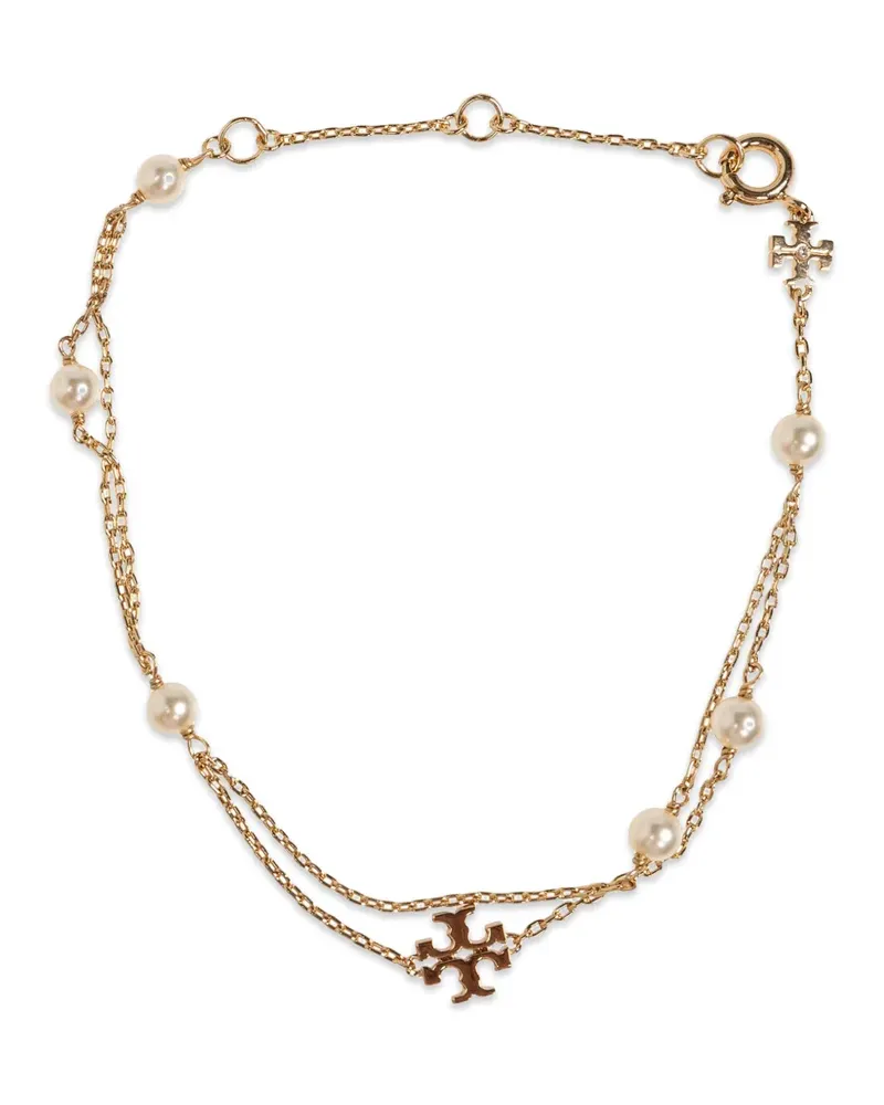 Tory Burch Moondance layered pearl bracelet - Gold Gold