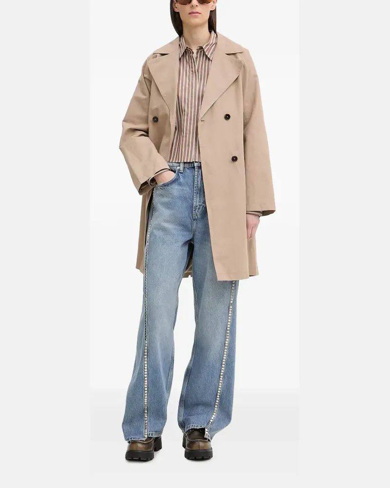 Marc O'Polo double-breasted belted trench coat - Nude Nude