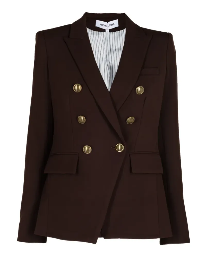 Veronica Beard Doppelreihiger Miller Dickey Blazer - Braun Braun