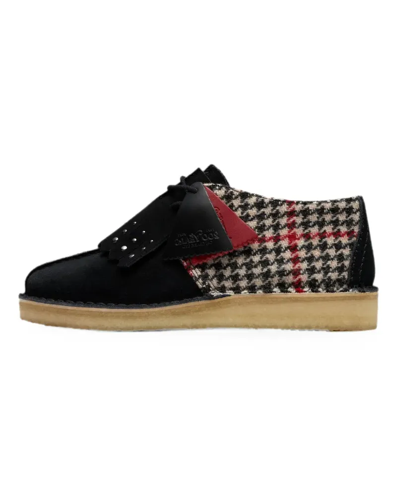 Clarks Desert Trek tweed derby shoes - Schwarz Schwarz