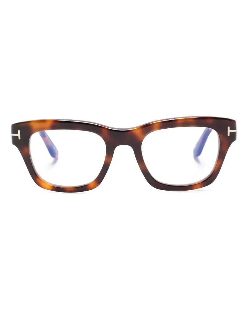Tom Ford Brille mit eckigem Gestell - Braun Braun