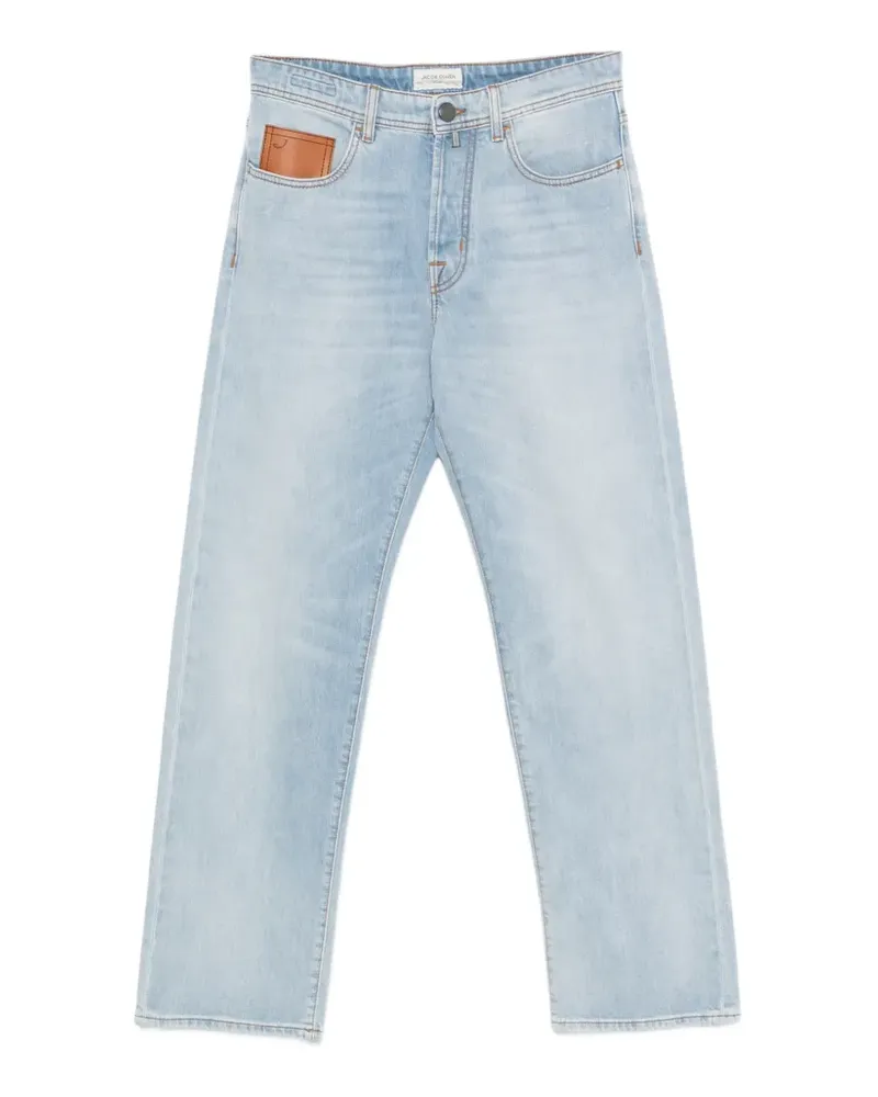 Jacob Cohën Gerade Jeans mit Taschen - Blau Blau