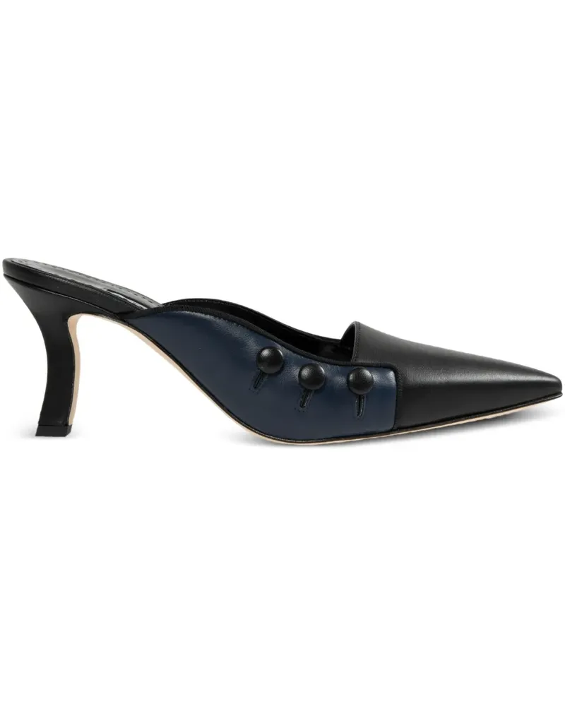 Manolo Blahnik Stateira Mules 70mm - Blau Blau