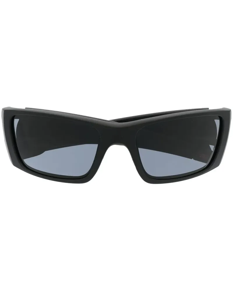 Oakley Sonnenbrille mit Logo-Schild - Schwarz Schwarz