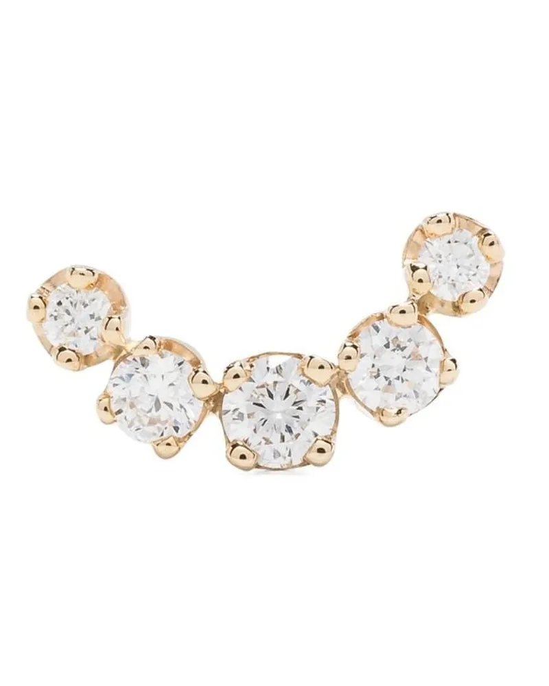 ZOË CHICCO 14kt Gelbgoldohrring mit einem Diamanten Gold