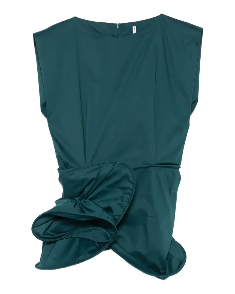 Liviana Conti ruffled gathered blouse - Grün Grün