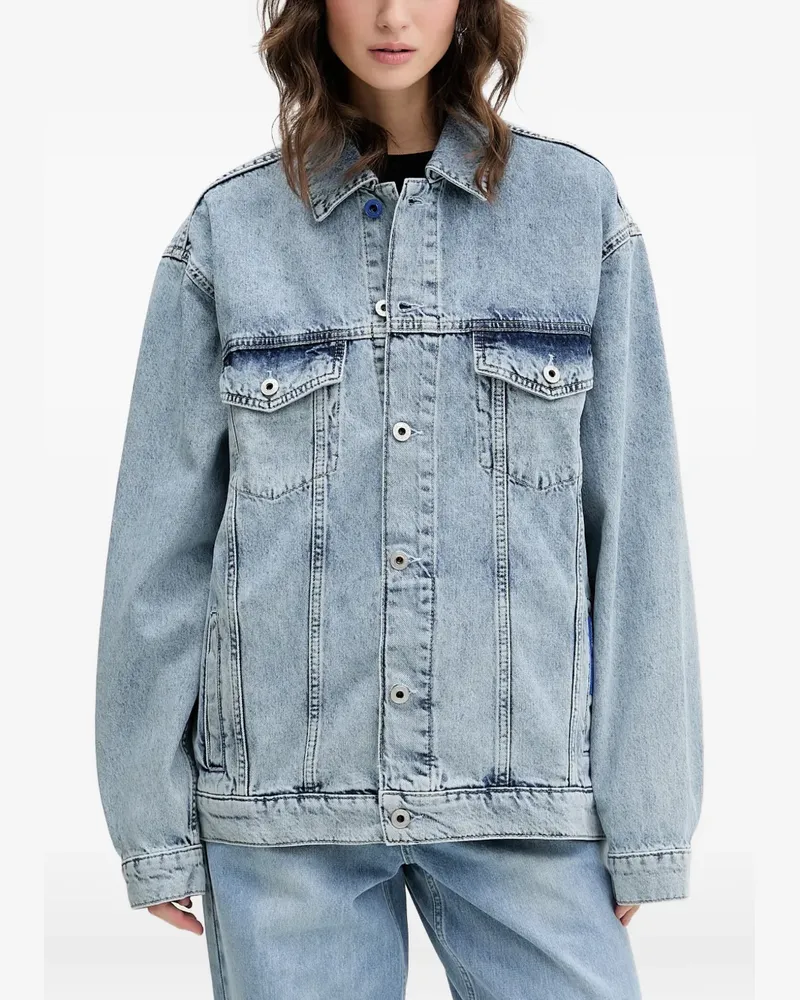 Karl Lagerfeld acid-wash denim jacket - Blau Blau