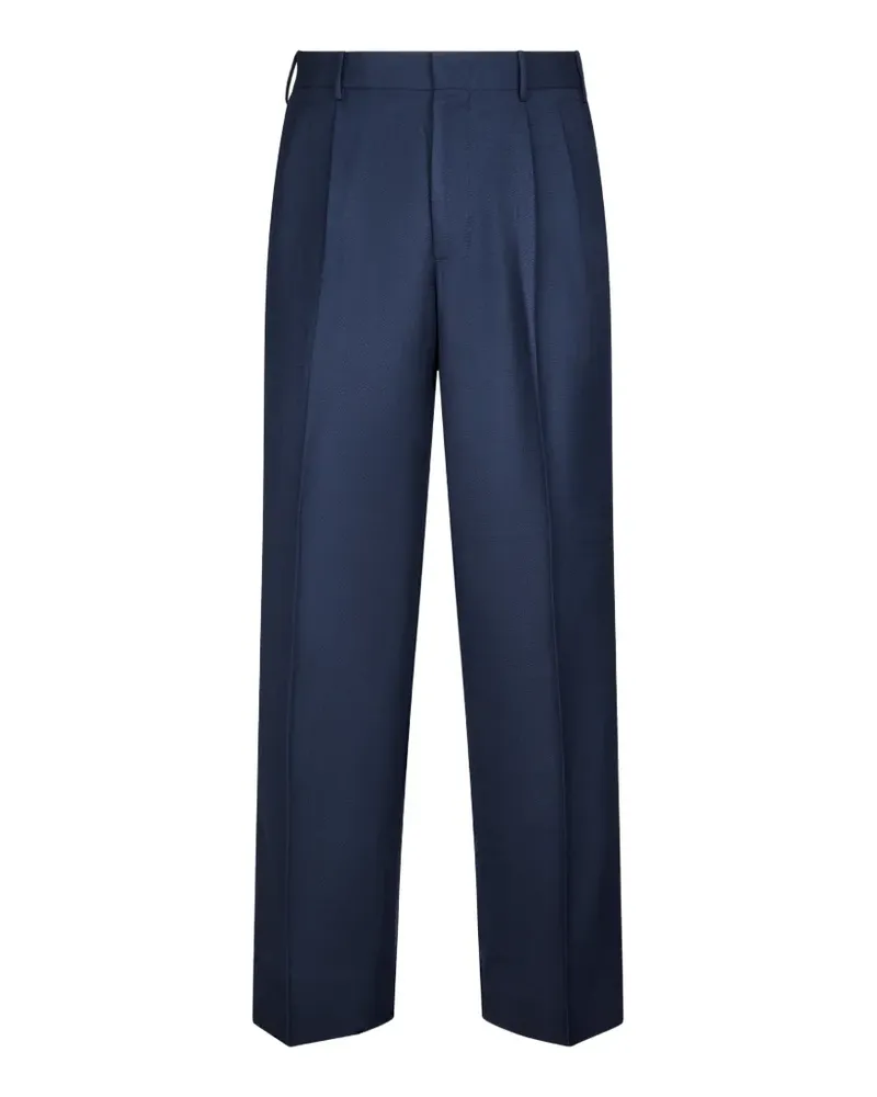 Cellar Door pleated straight-leg trousers - Blau Blau