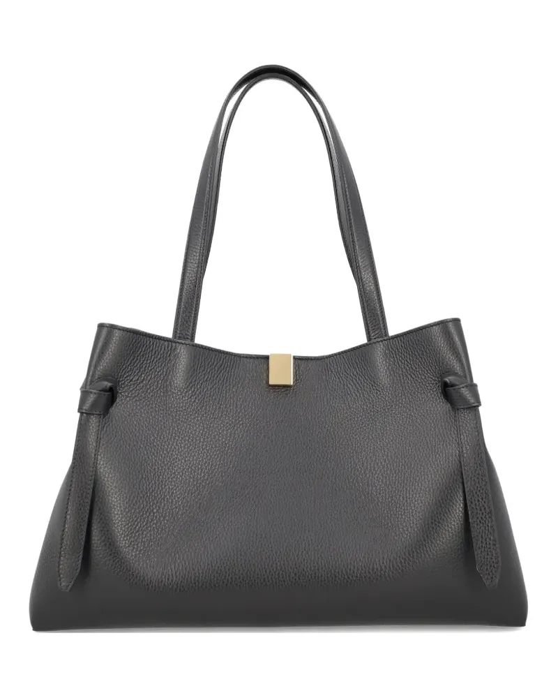 YUZEFI Gyoza knot-detail tote bag - Schwarz Schwarz