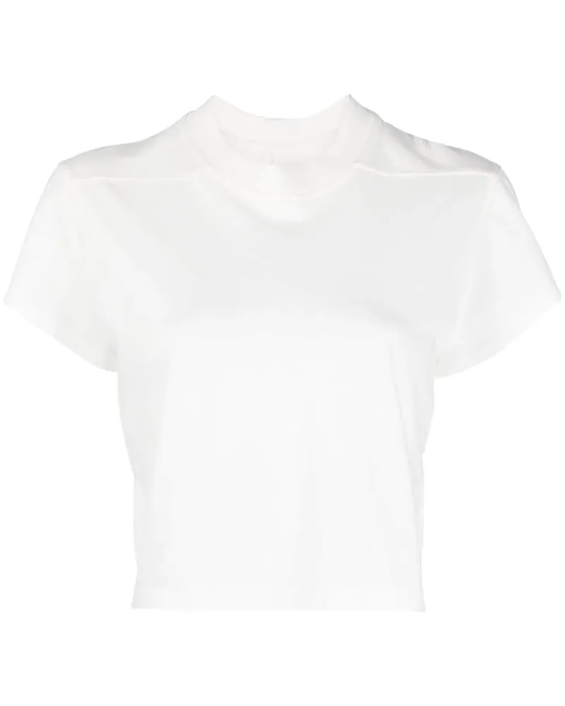 DRKSHDW by Rick Owens Klassisches Cropped-T-Shirt Weiß