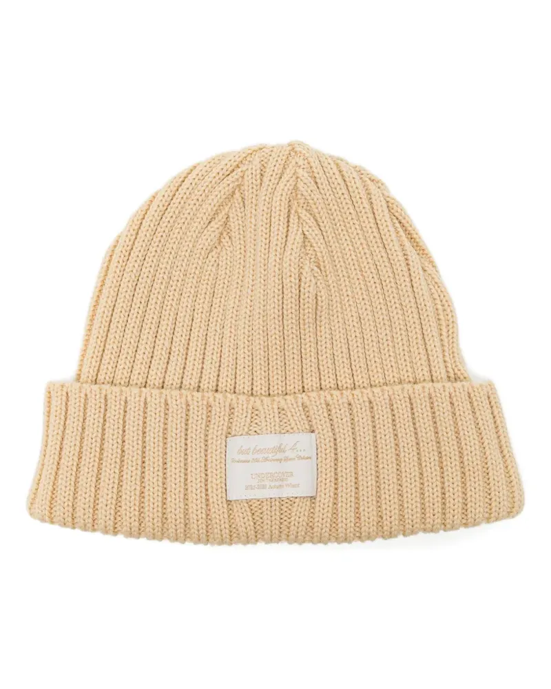 Undercover logo-patch beanie hat - Gelb Gelb