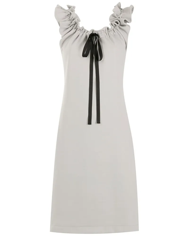 Gloria Coelho Midikleid mit gerafftem Ausschnitt - Grau Grau