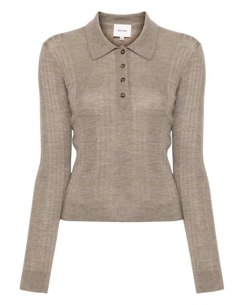 Reformation Hermia Poloshirt - Braun Braun