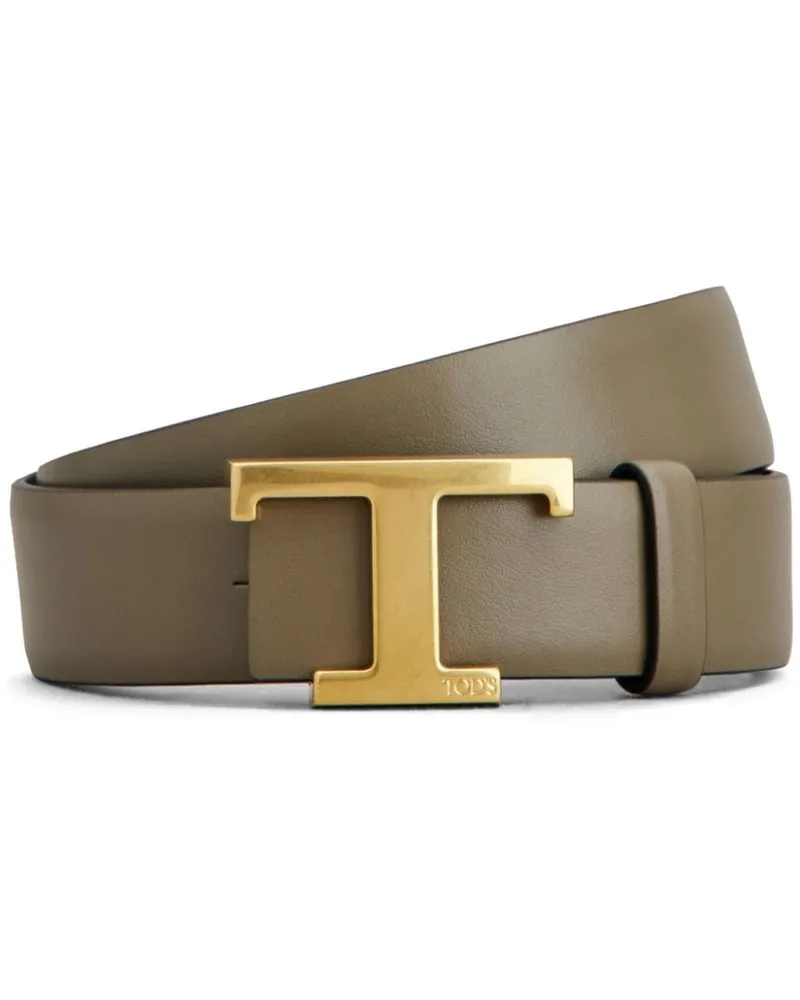 TOD'S Wendbarer T Timeless Gürtel - Schwarz Schwarz