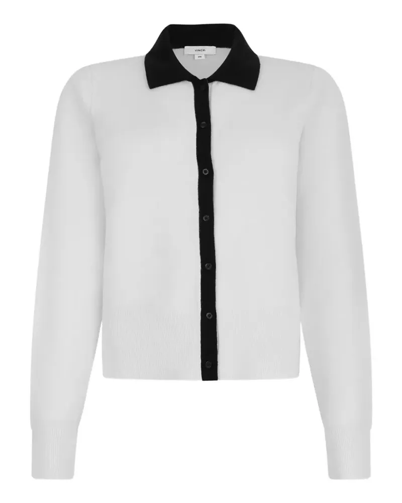 Vince button-down collared cardigan - Weiß Weiß