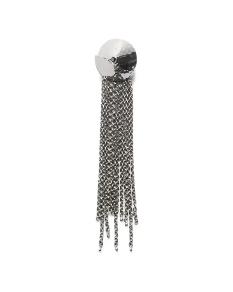 Christophe Lemaire chain tassel brooch in brass - Silber Silber