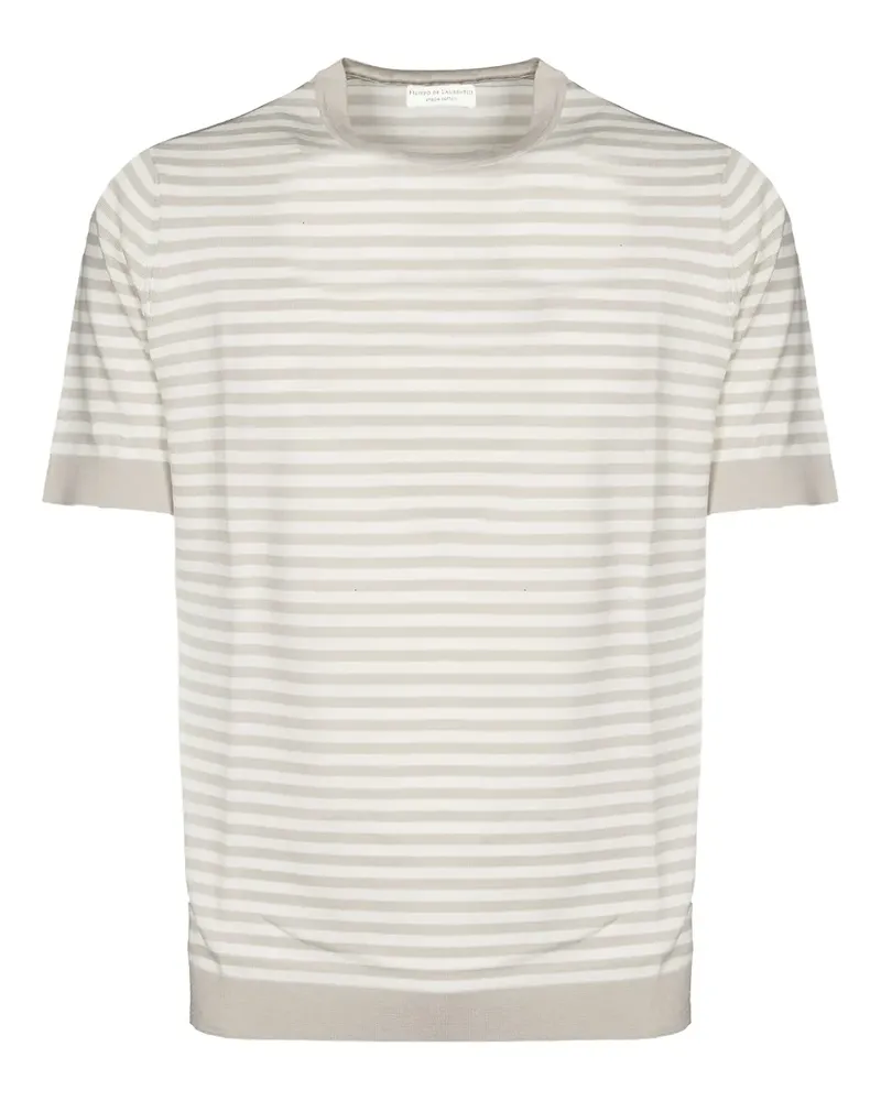 Filippo de Laurentiis Gestreiftes T-Shirt - Nude Nude