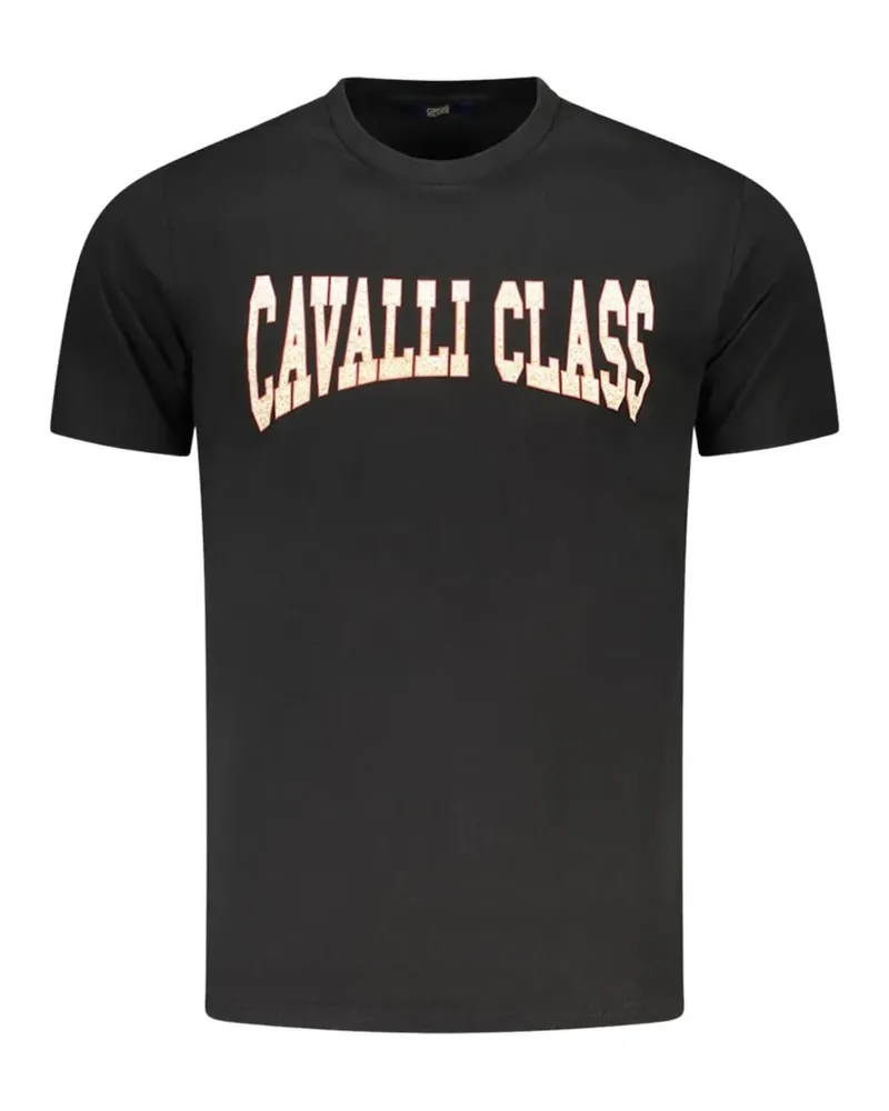 Roberto Cavalli logo-print T-shirt - Schwarz Schwarz