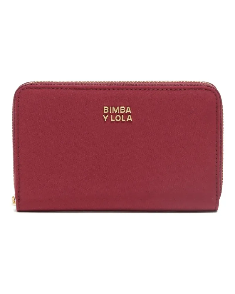 BIMBA Y LOLA medium logo-lettering wallet - Rot Rot
