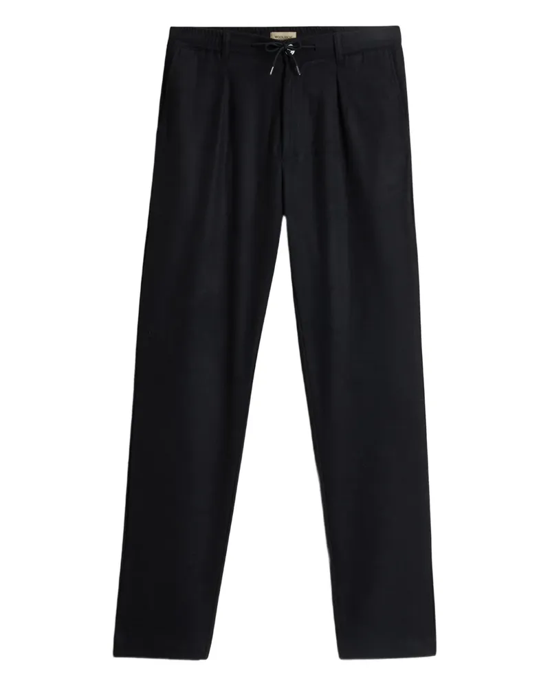 Woolrich Bundfaltenhose mit Kordelzug - Blau Blau