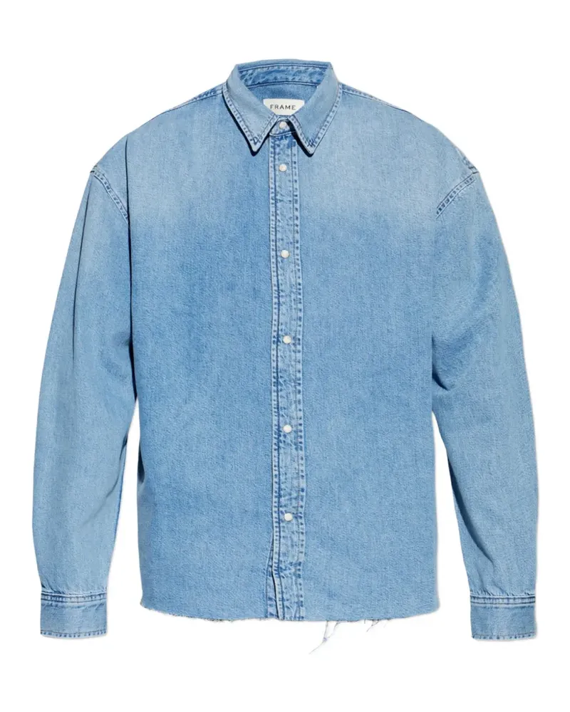 Frame Denim Ungesäumtes Jeanshemd - Blau Blau
