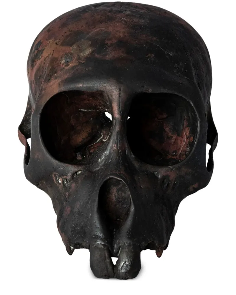 Monkey Skull Skulptur - Schwarz