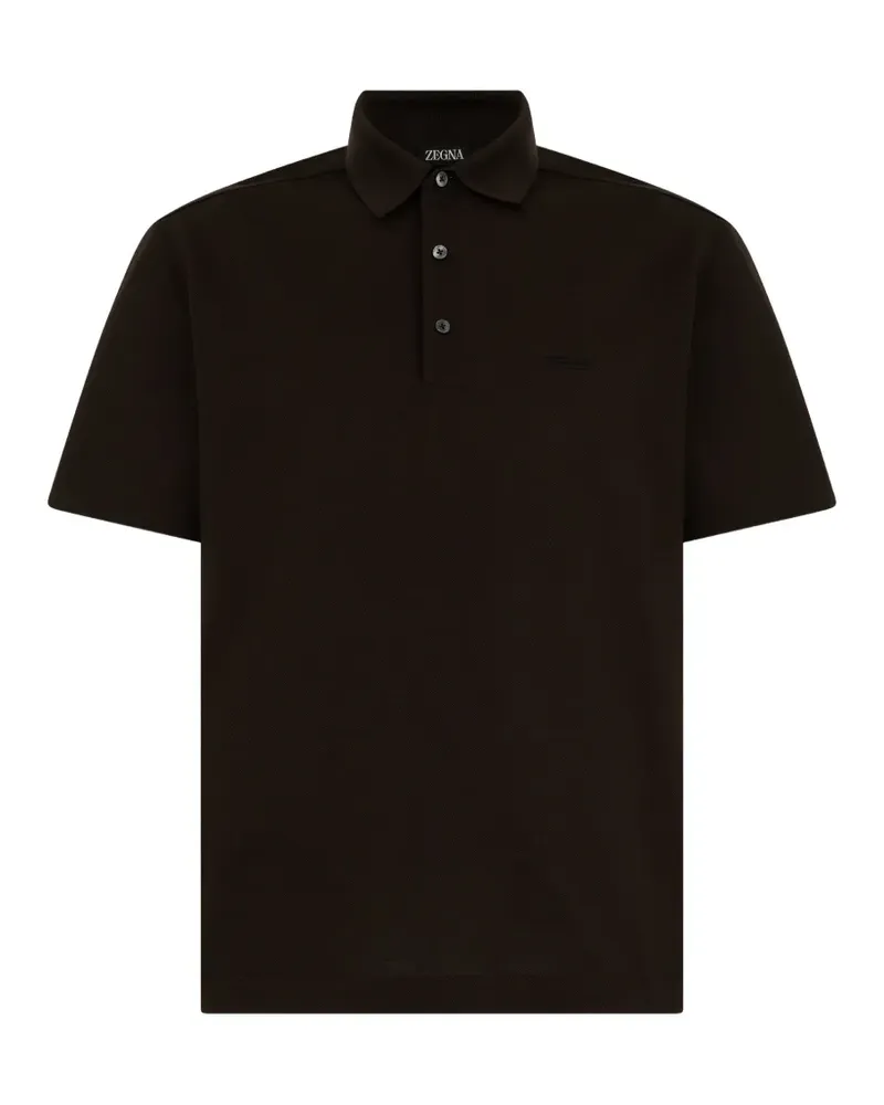 Ermenegildo Zegna short-sleeve polo shirt - Braun Braun