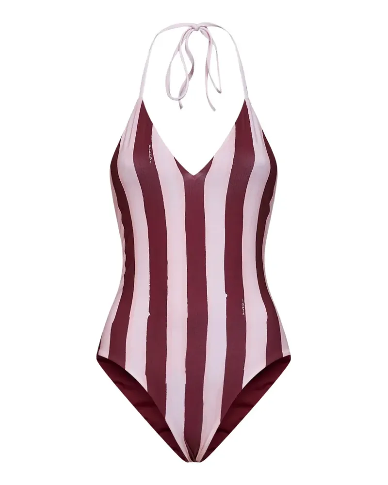 Fendi Pequin reversible swimsuit - Rot Rot