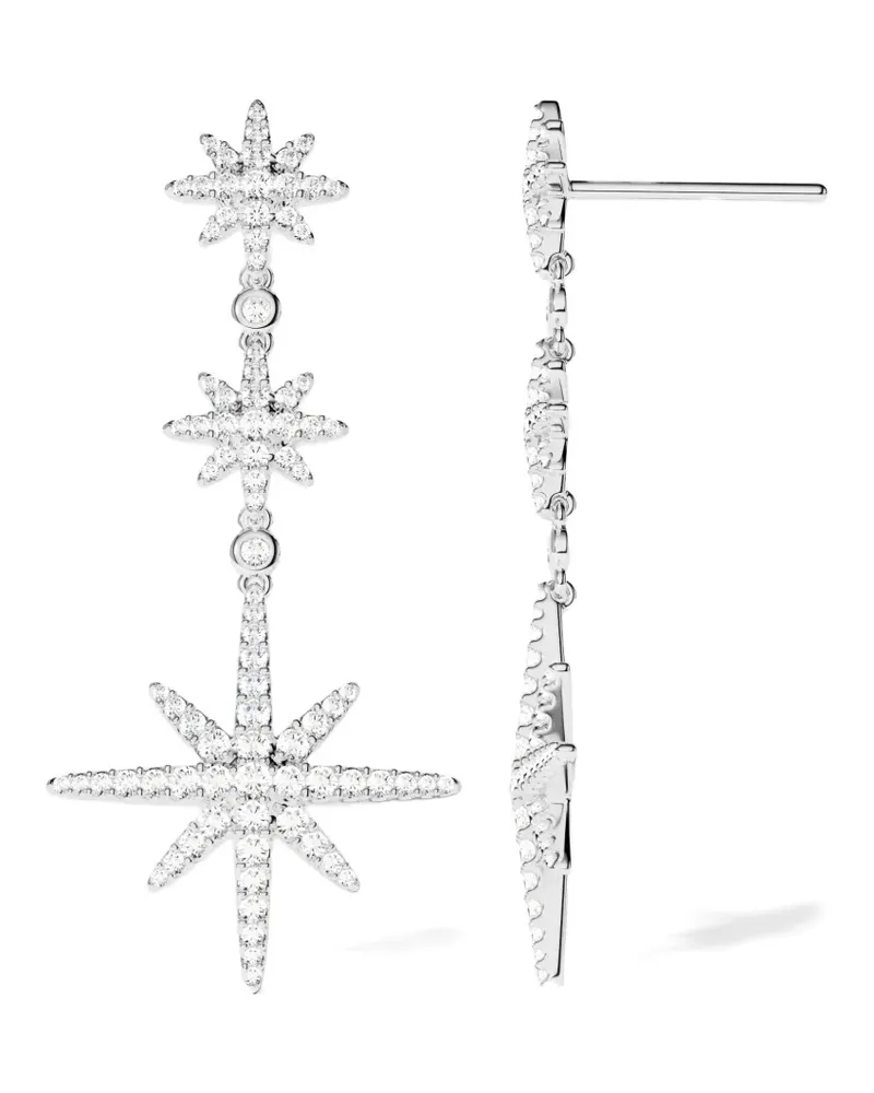 APM Monaco Triple Météorites earrings - Silber Silber