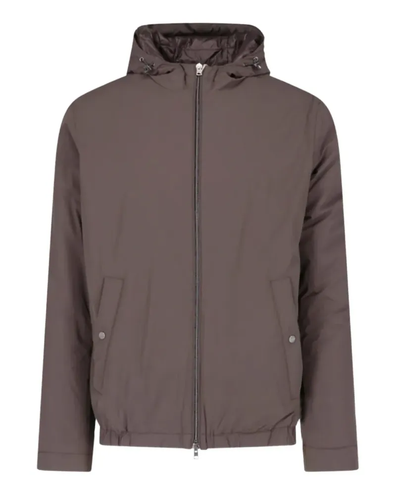 Herno Gefütterte Kapuzenjacke - Braun Braun