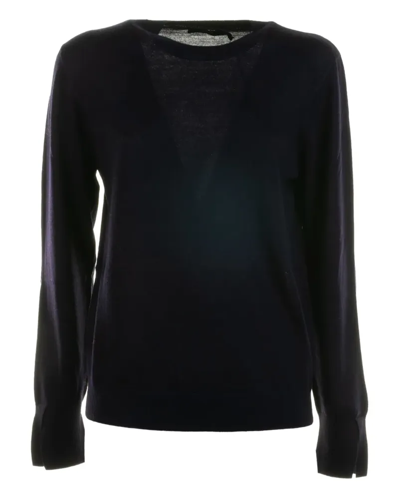 Seventy Pullover mit rundem Ausschnitt - Blau Blau