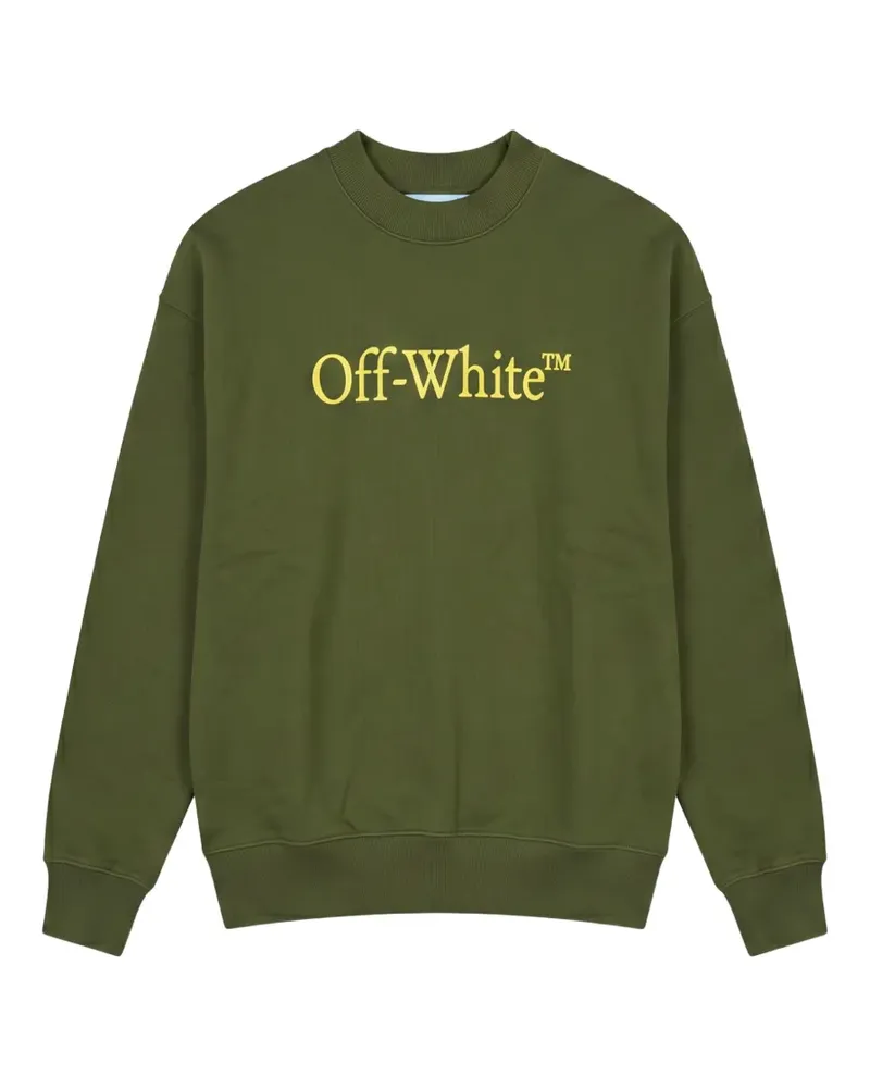 OFF-WHITE logo-print sweatshirt - Grün Grün