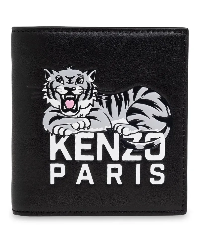 Kenzo Portemonnaie mit Tigermotiv - Schwarz Schwarz