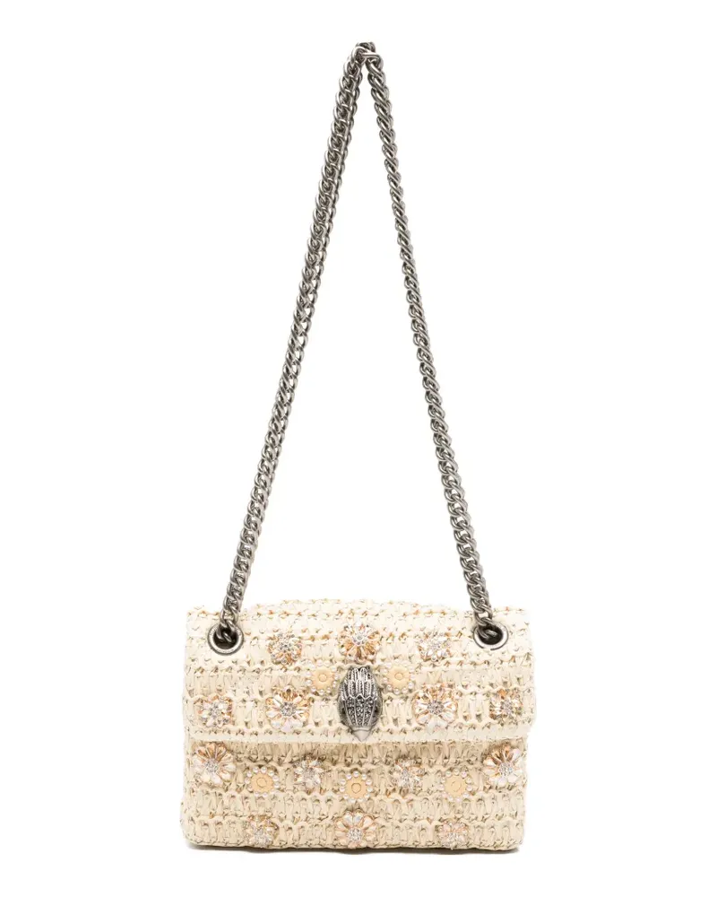 Kurt Geiger mini Kensington crystal-embellished shoulder bag - Nude Nude