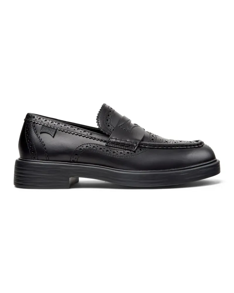 Camper Dean Twins leather loafers - Schwarz Schwarz