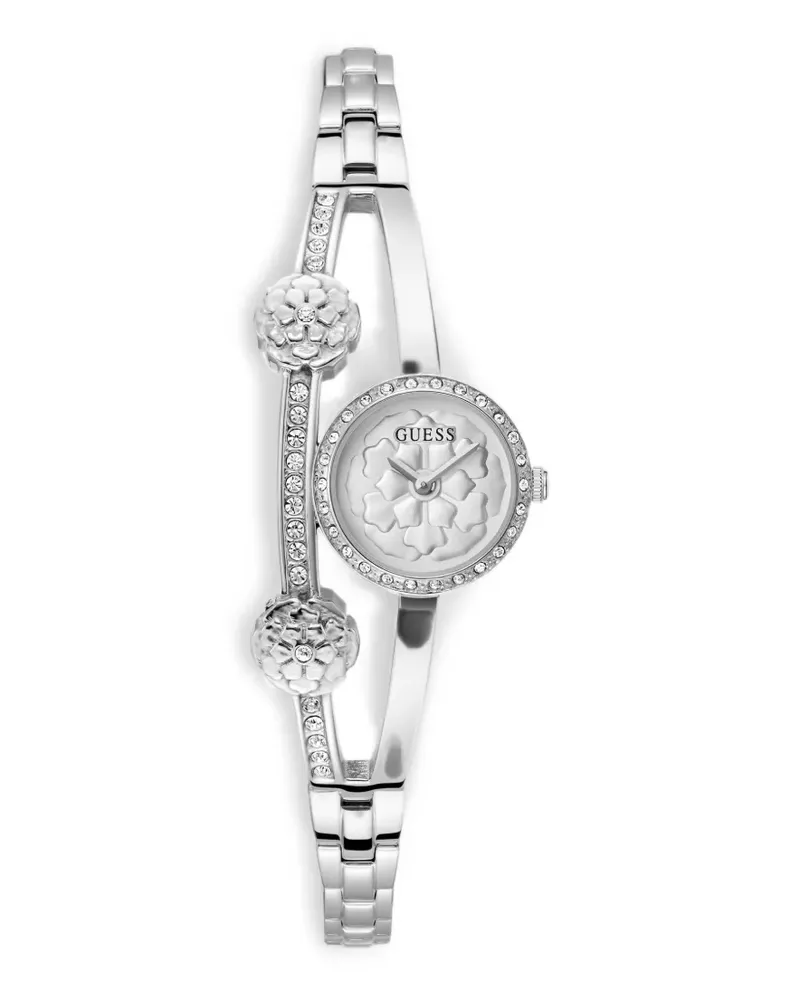 Guess Armbanduhr mit Kristallen 24mm - Silber Silber