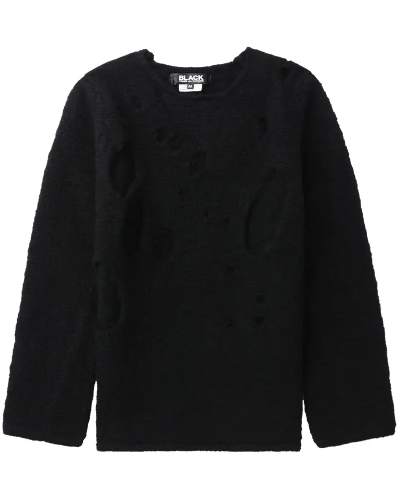 Comme des Garçons Pullover im Distressed-Look - Schwarz Schwarz