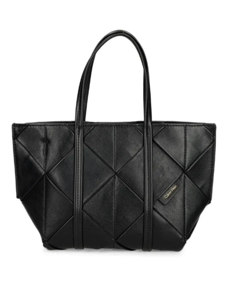 Calvin Klein Shopper mit Steppung - Schwarz Schwarz