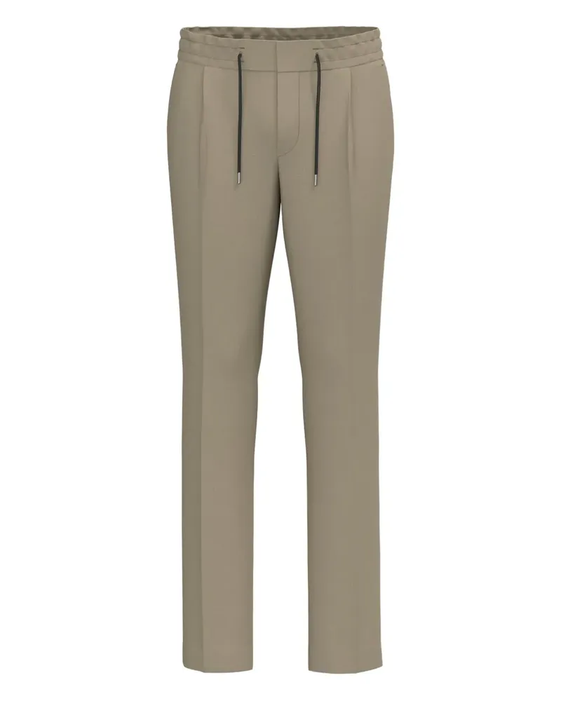 HUGO BOSS Bundfaltenhose mit Kordelzug - Nude Nude