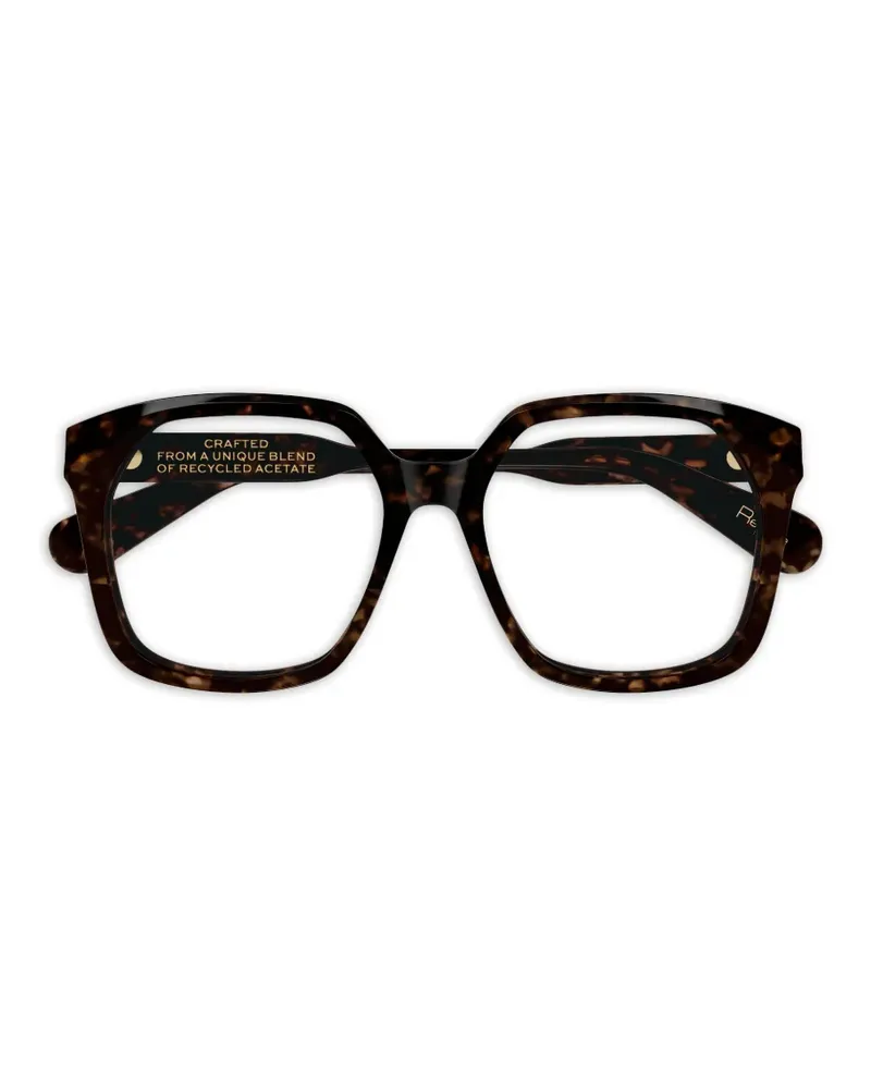 Chloé Brille mit eckigem Gestell - Braun Braun