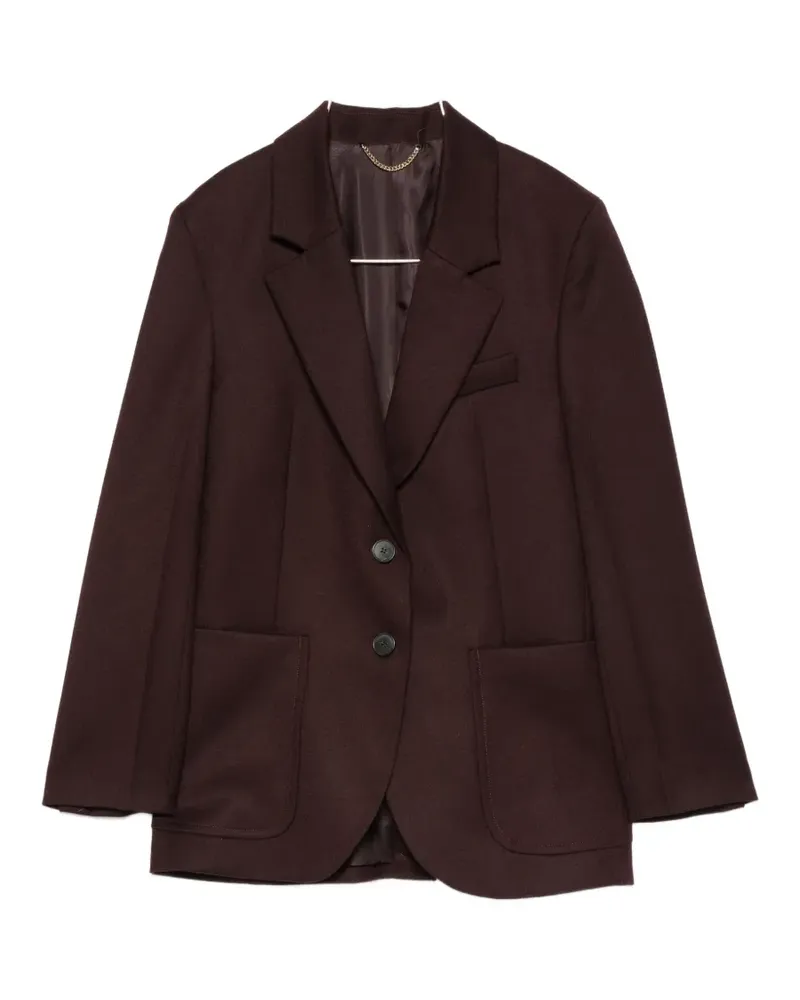Victoria Beckham single-breasted peak-lapels blazer - Braun Braun