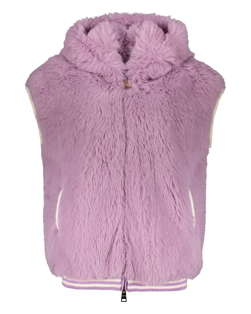 Herno hooded textured gilet - Violett Violett