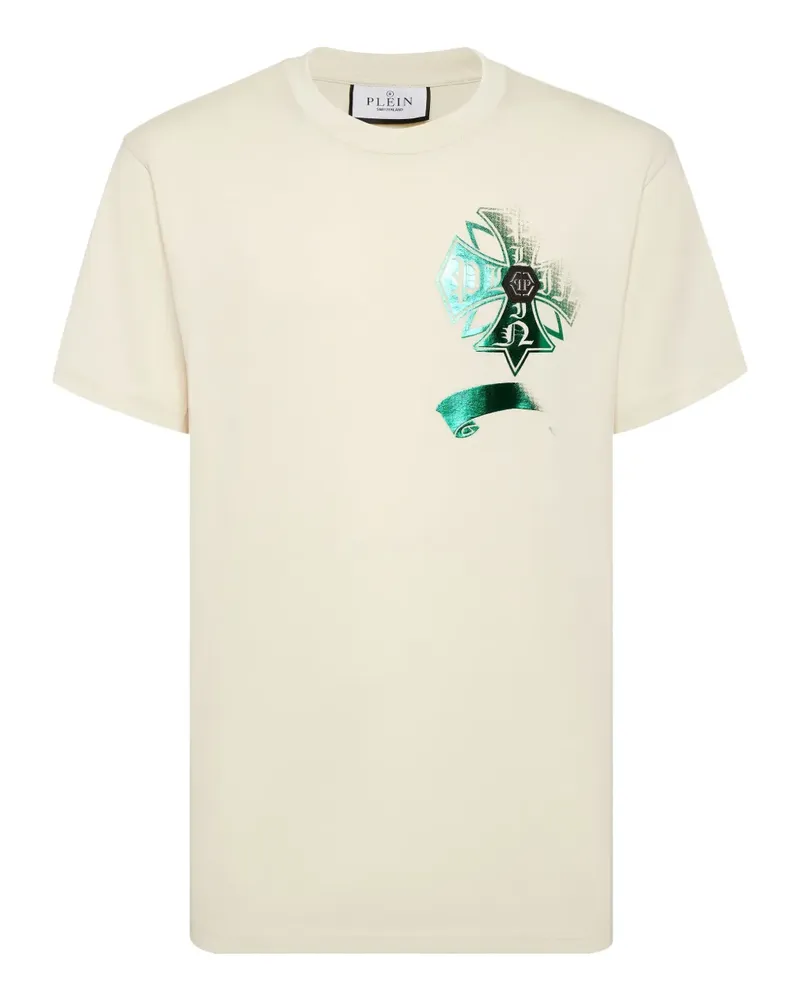Philipp Plein T-Shirt mit rundem Ausschnitt - Nude Nude