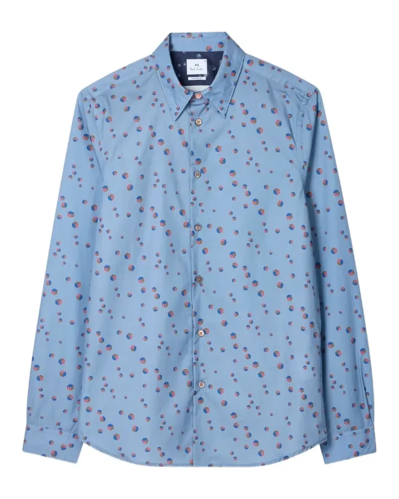 Paul Smith Hemd mit Print - Blau Blau